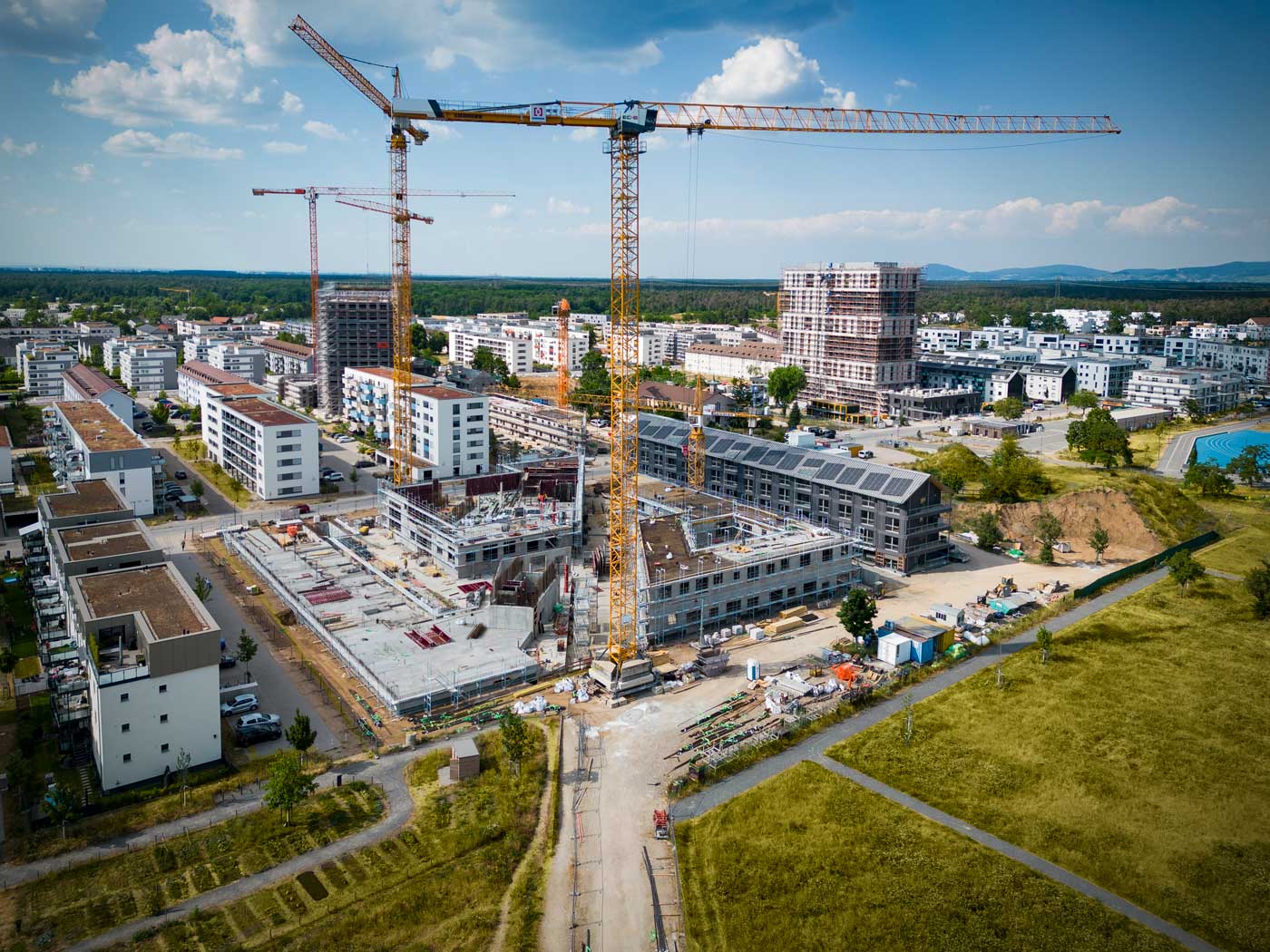 Luftbild Wohnbebauung FRANKLIN Mitte