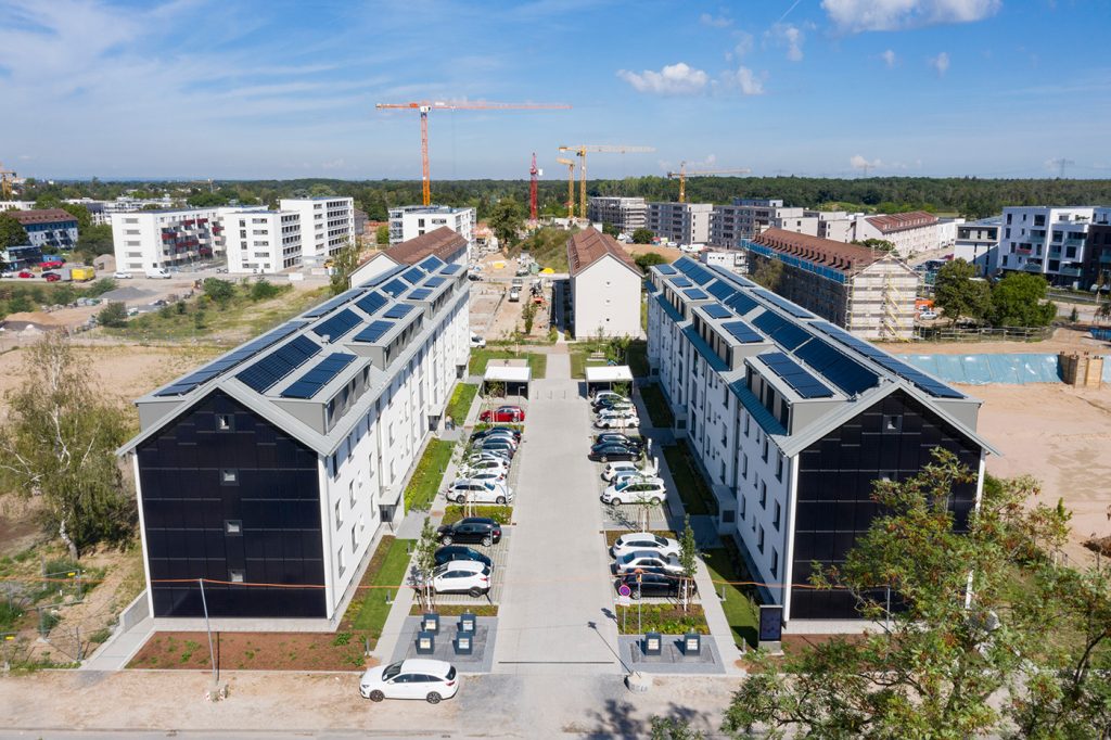 Die beiden Square Gebäude der GBG