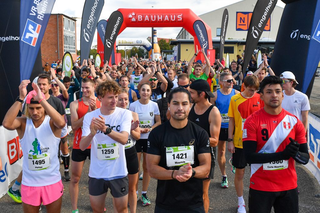 Teilnehmer am Start des FRANKLIN Meilenlaufs