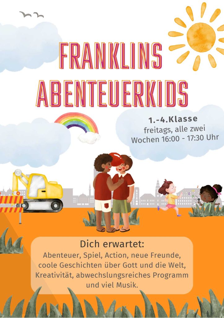 Aktionsplakat für die FRANKLIN Abenteuerkids